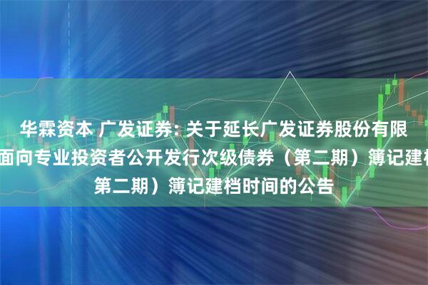 华霖资本 广发证券: 关于延长广发证券股份有限公司2025年面向专业投资者公开发行次级债券（第二期）簿记建档时间的公告