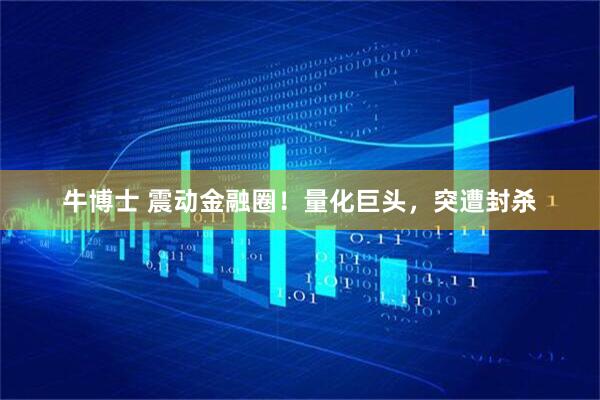 牛博士 震动金融圈！量化巨头，突遭封杀