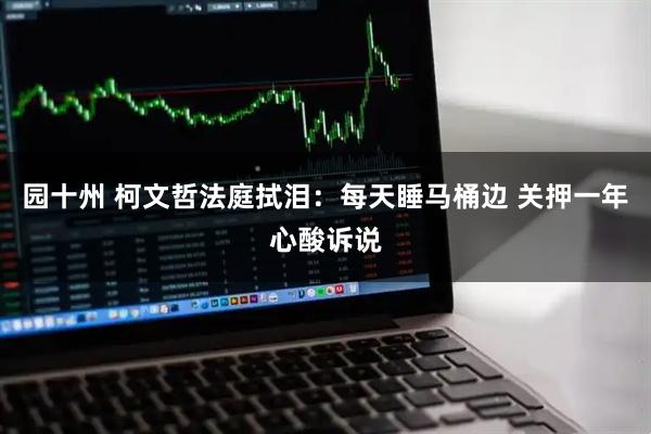 园十州 柯文哲法庭拭泪:每天睡马桶边 关押一年心酸诉说